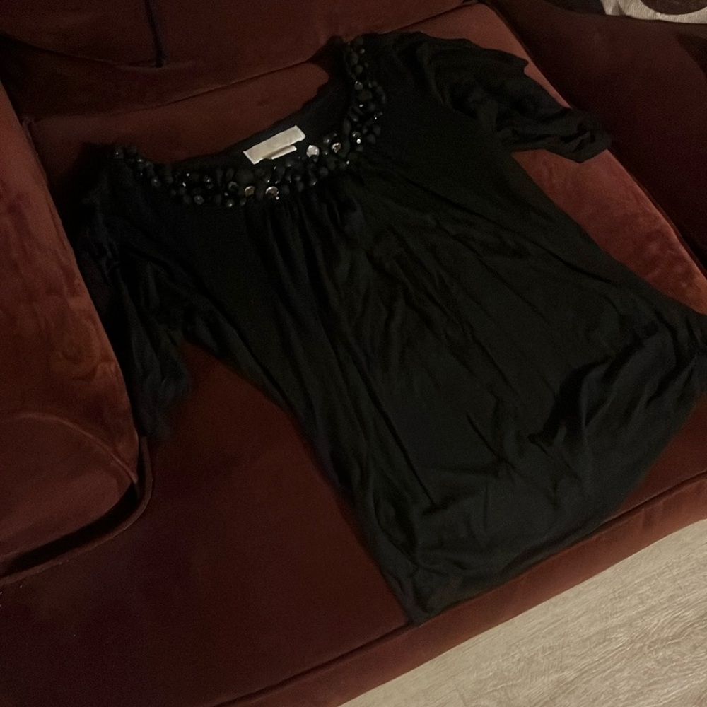 Black bejeweled shirt